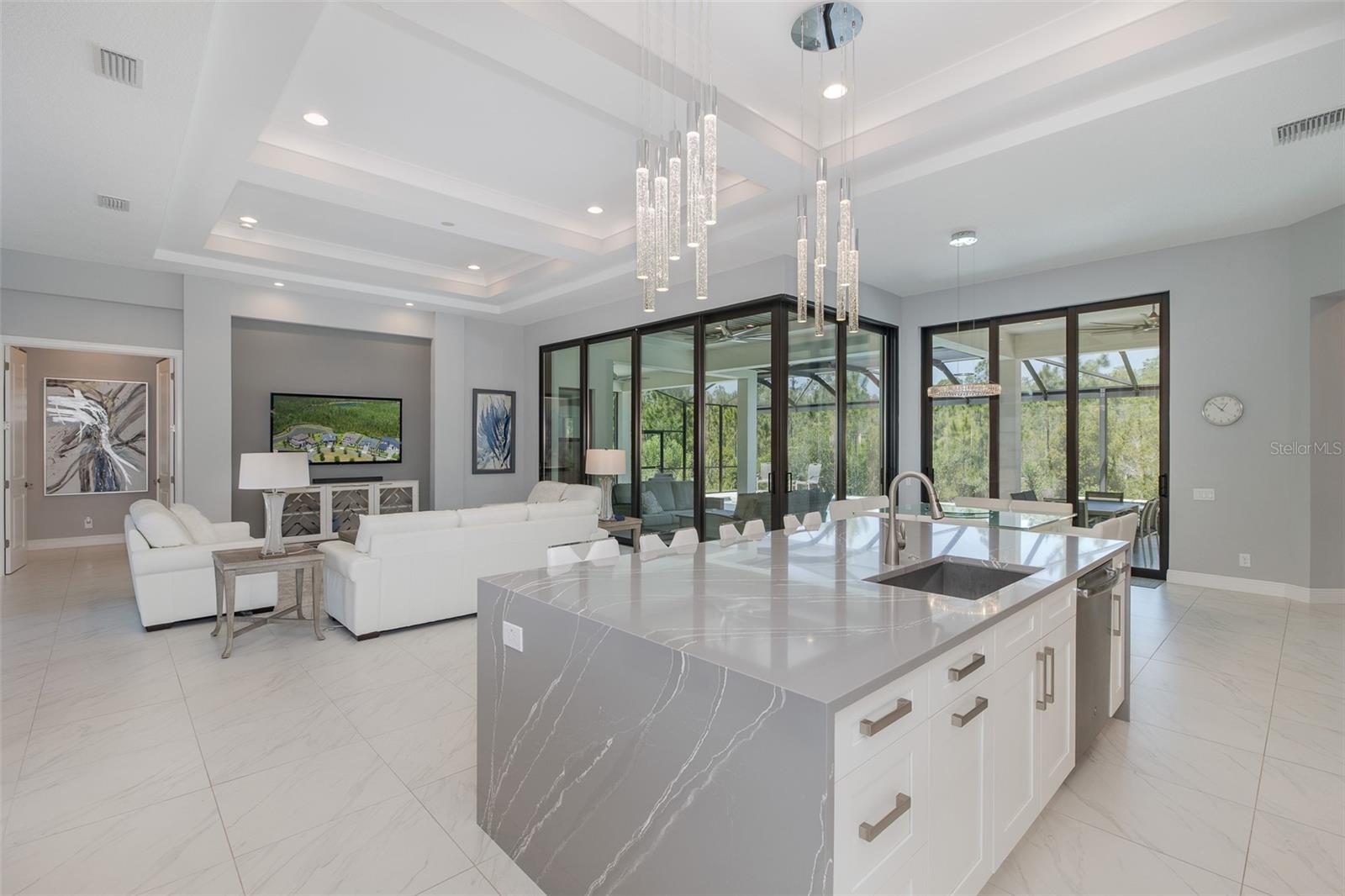 Kitchen opens into Great Room!