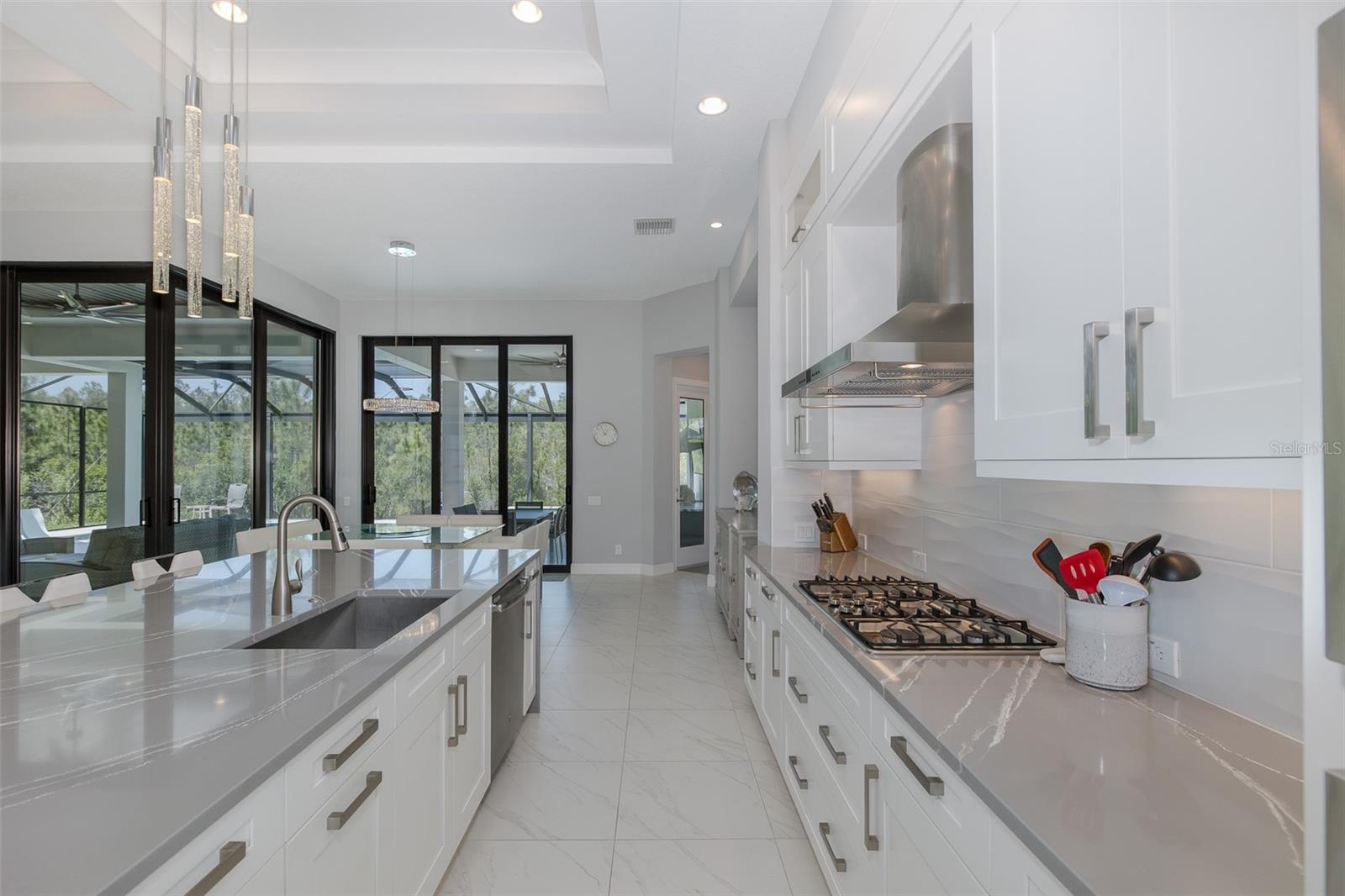 Gas Cooktop & Custom Hood!