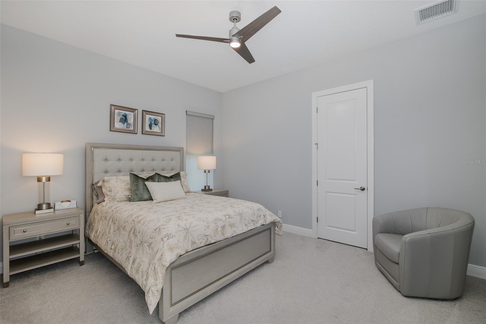Generously sized Guest Bedroom w/roomy closet!