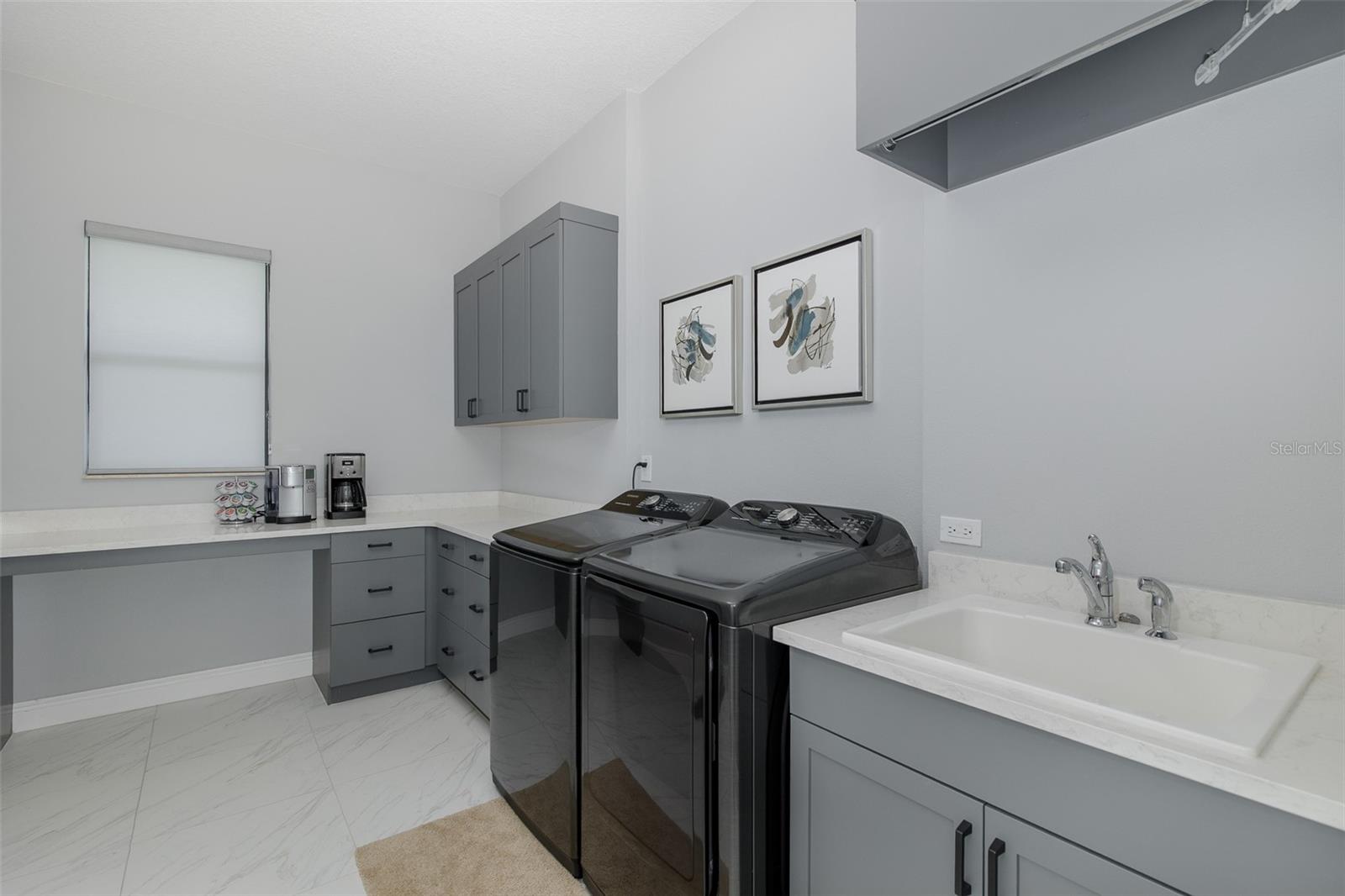 Impressive Laundry Room w/Plenty of Counters & Large Closet!