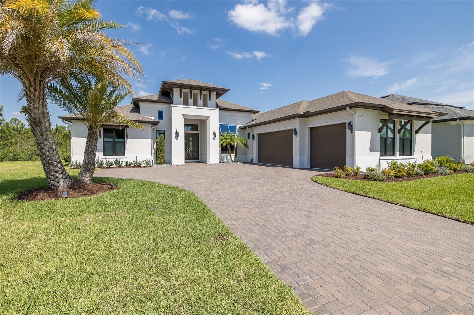 Expansive Pavered Driveway!