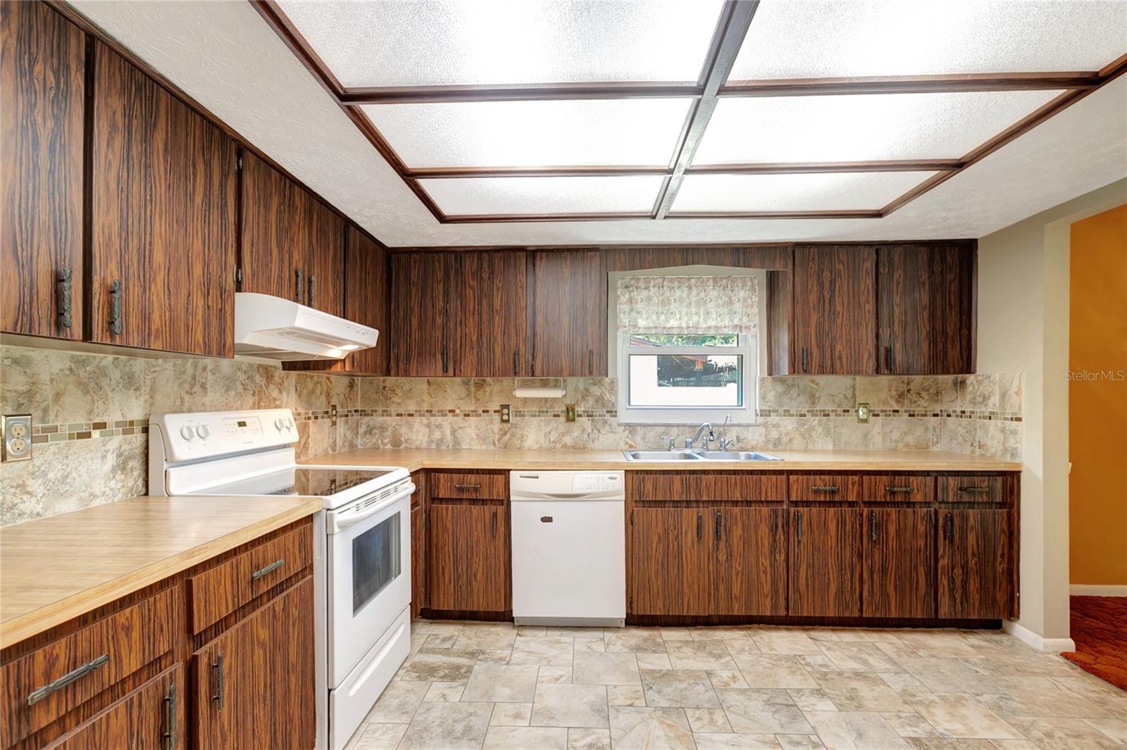 Kitchen with lots of cabinet space.