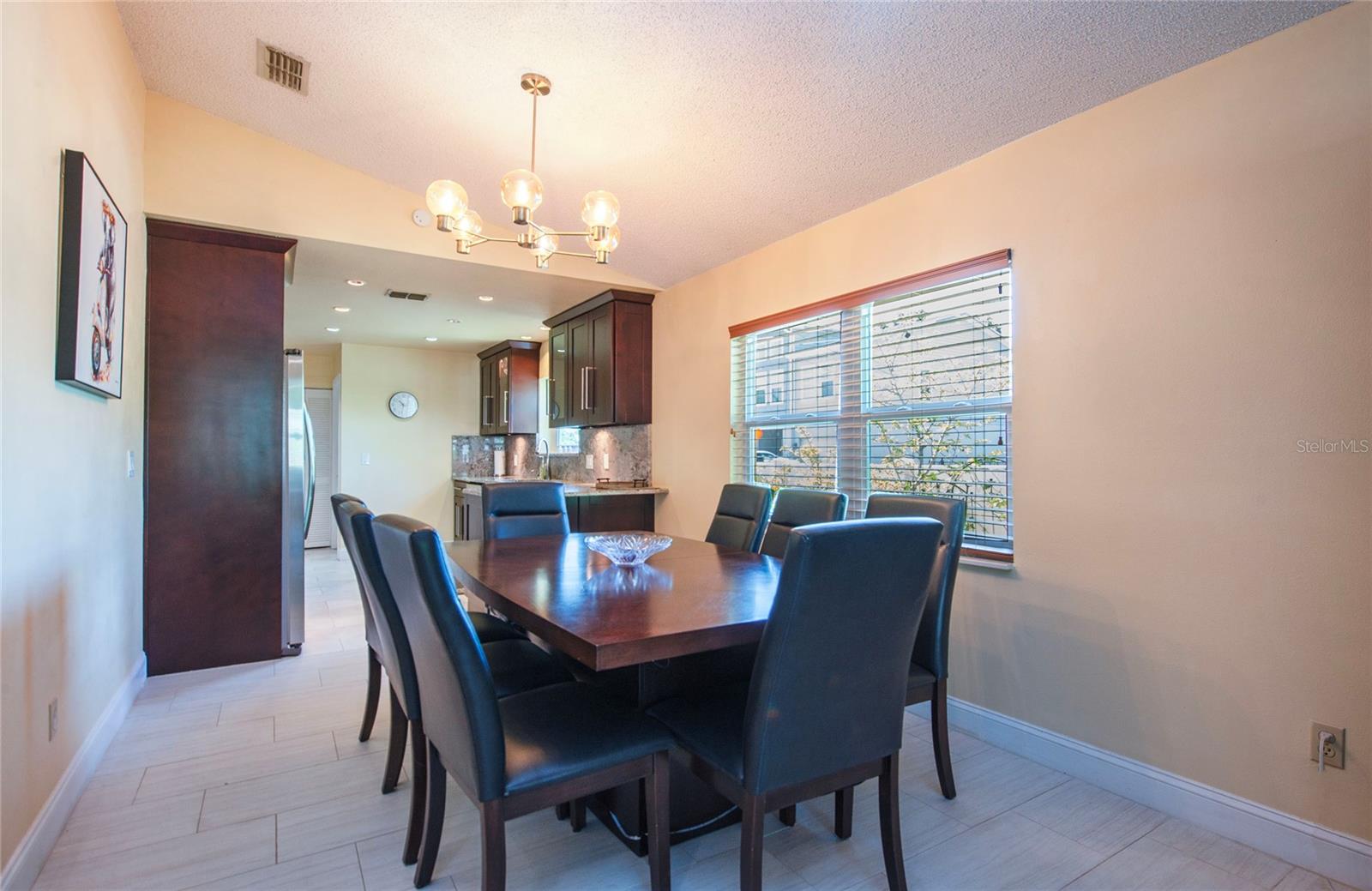 large dining area for family dinners