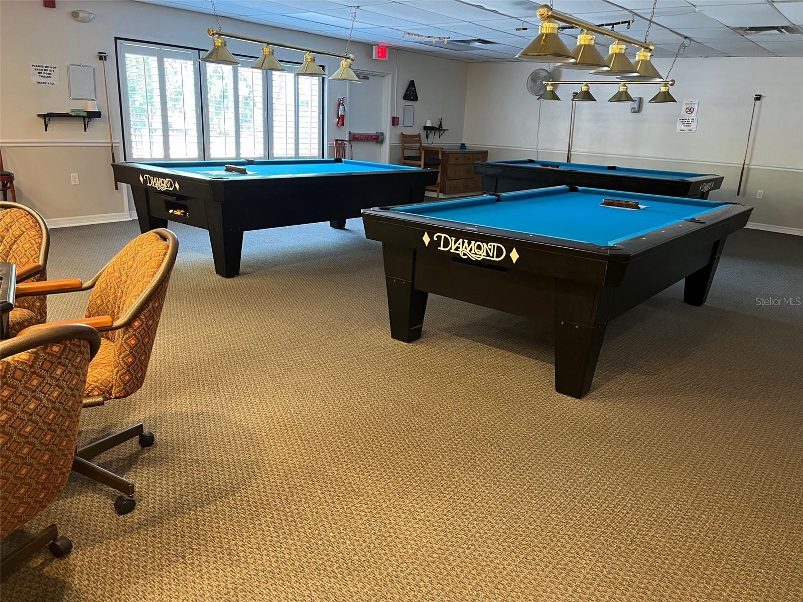 Clubhouse billard room