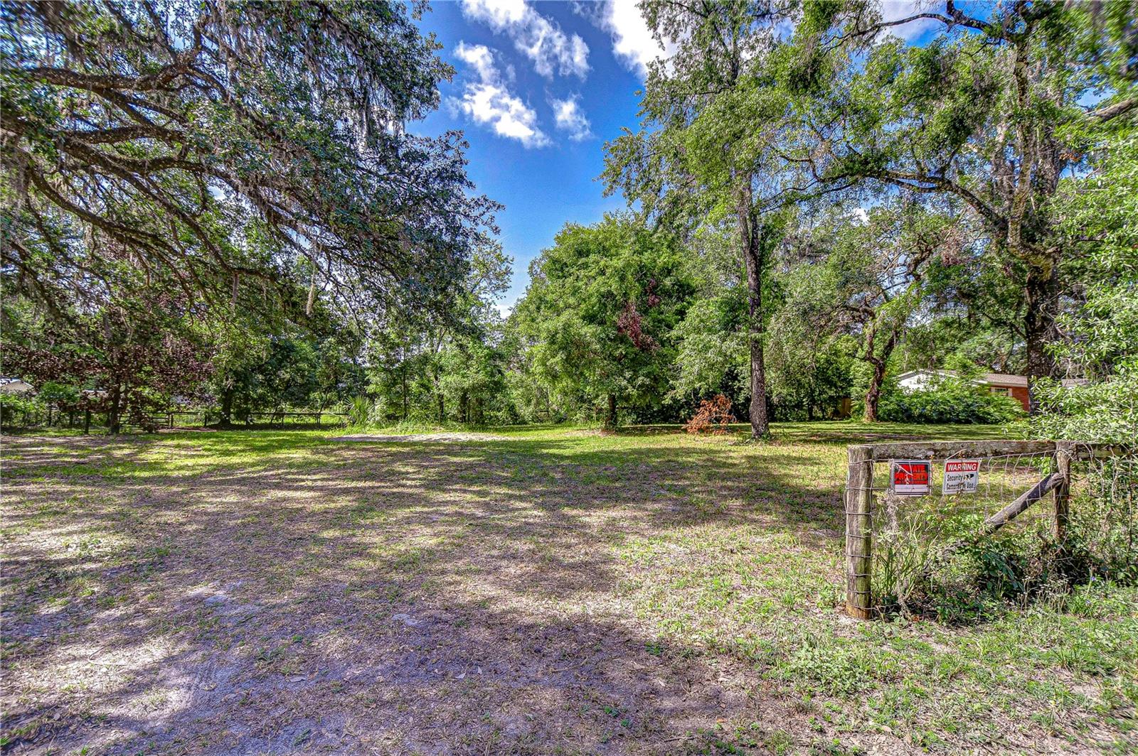 Frontage of East side of property