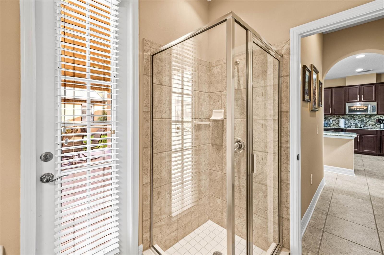 Bathroom 3 first floor has access to the outside for a future pool!