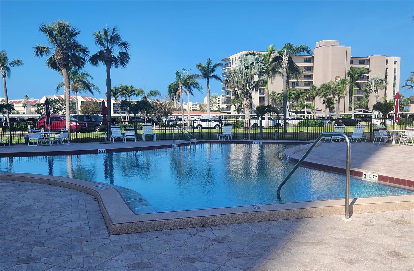 One of six community pools