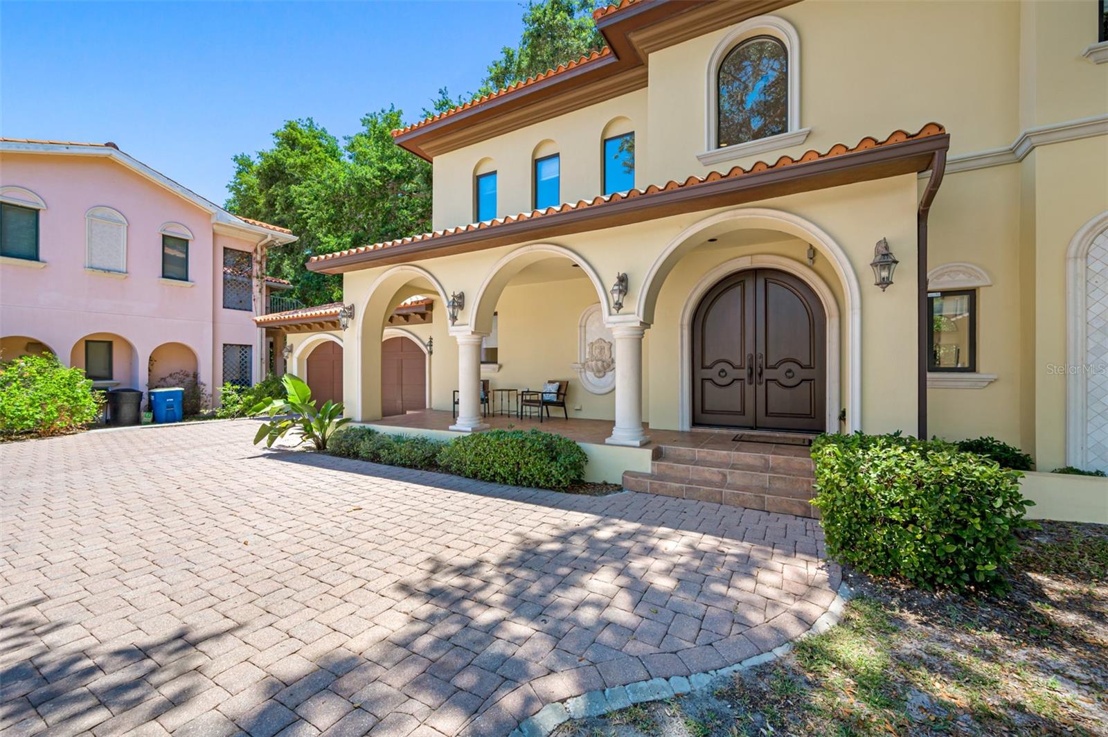 Paved driveway