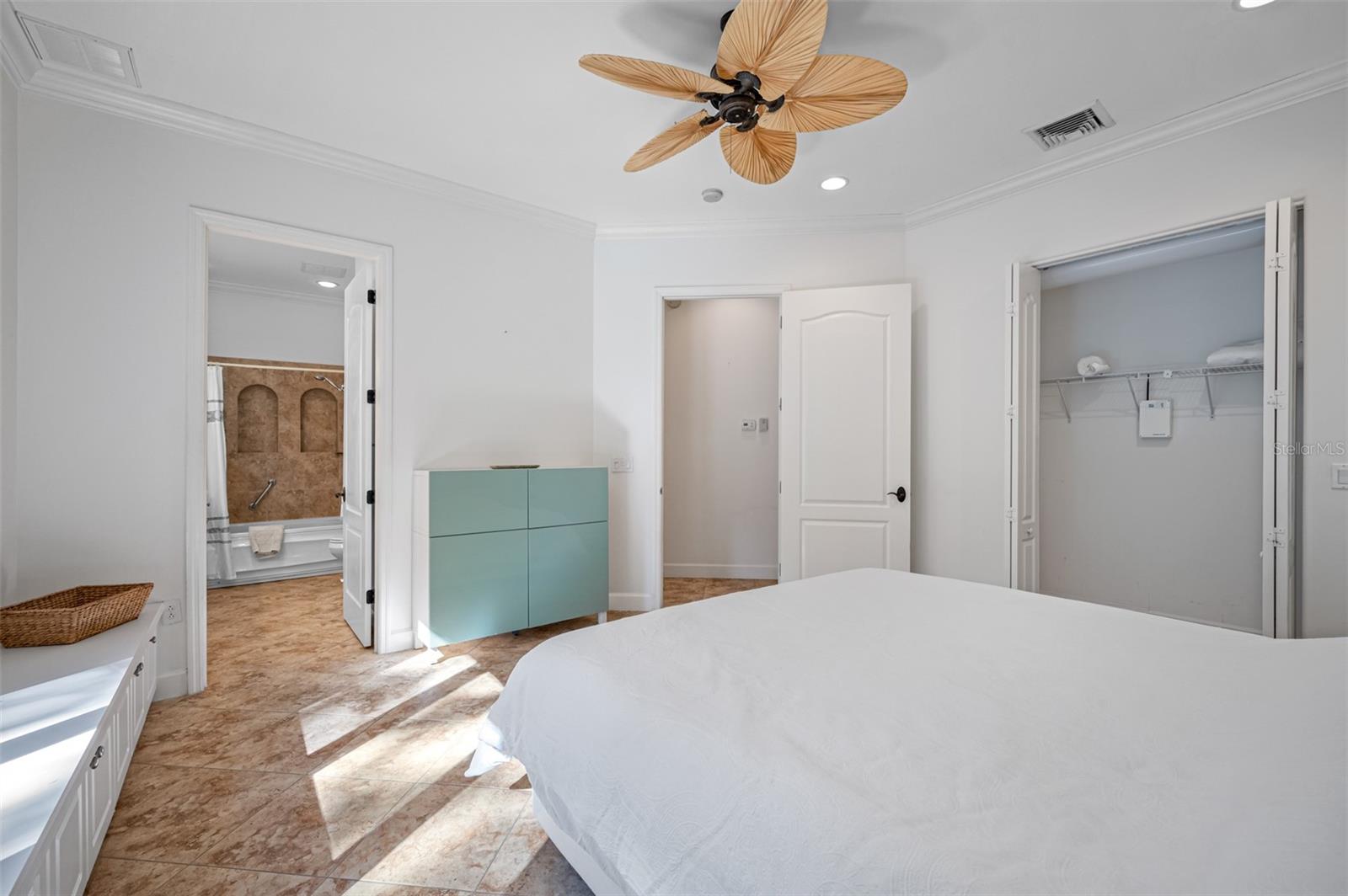 1st floor primary option showing closet and ensuite