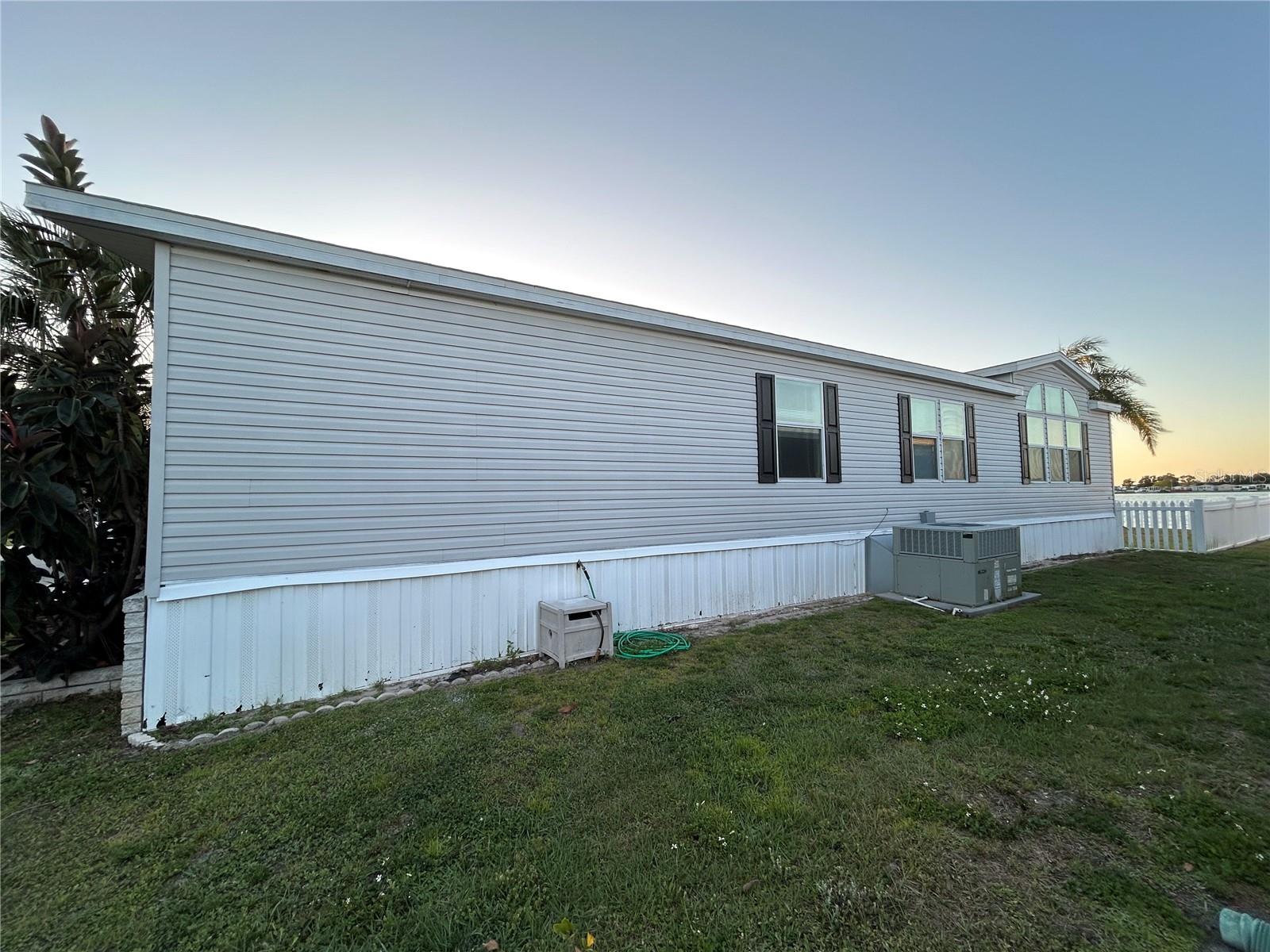 East side of the house