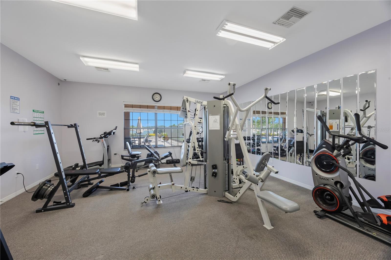 Workout room with Free Weights