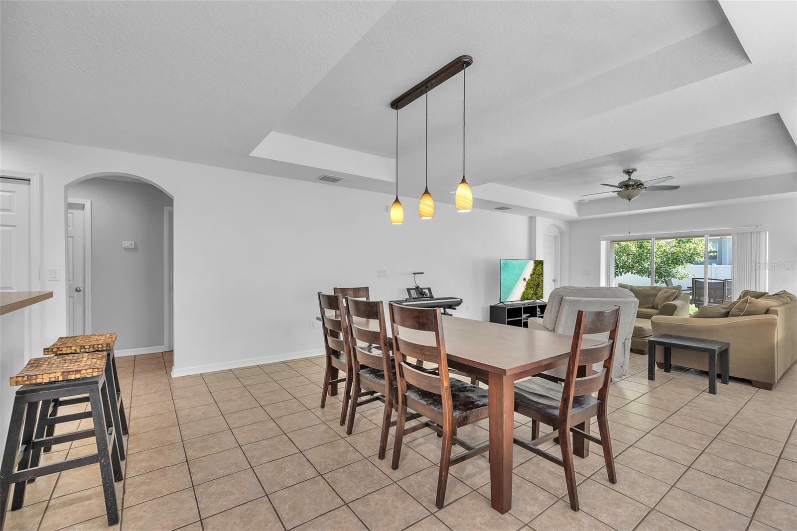 Dining Room and Family Room