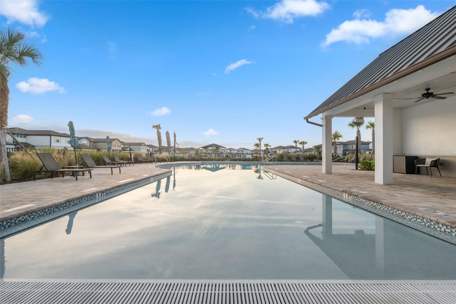 Heated saltwater pool