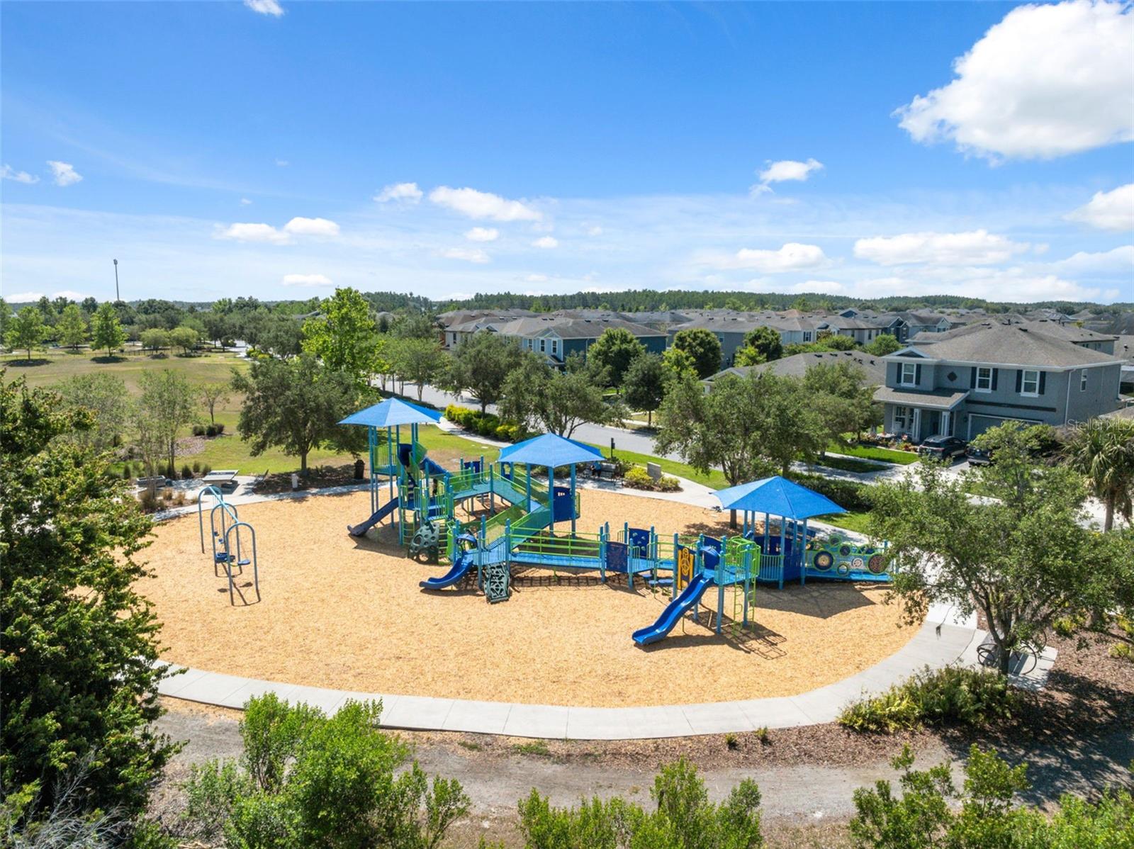 enjoy great playgrounds through out the community