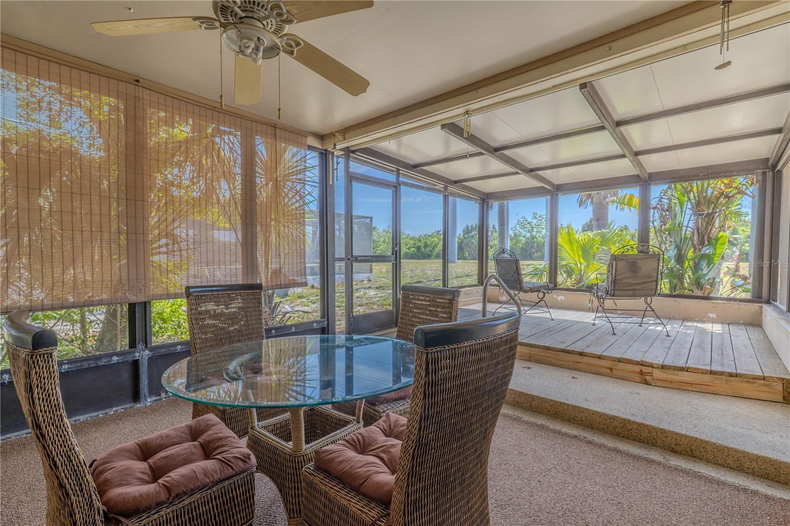 The lanai.