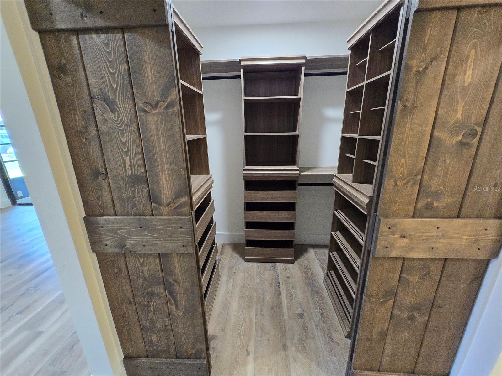 Her walk in closet