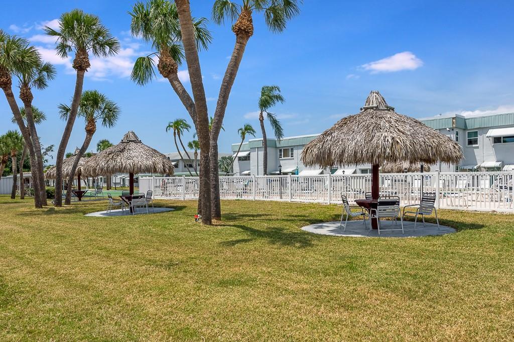 Grills and tiki Area