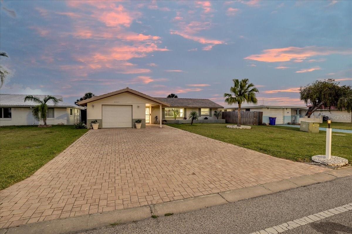 pavered driveway