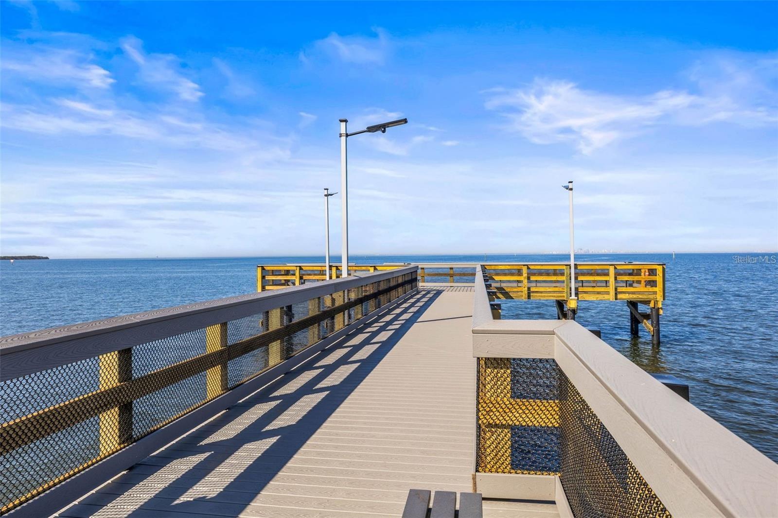 SouthShore Yacht Clubs private pier and beach