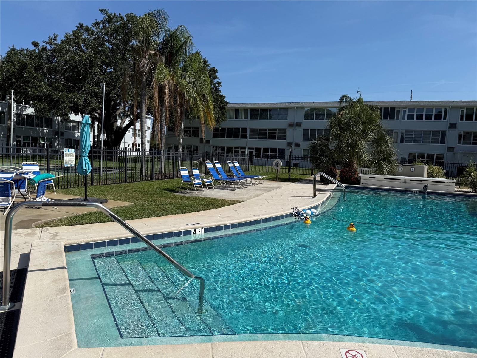 A lovely pool to cool down on hot days.