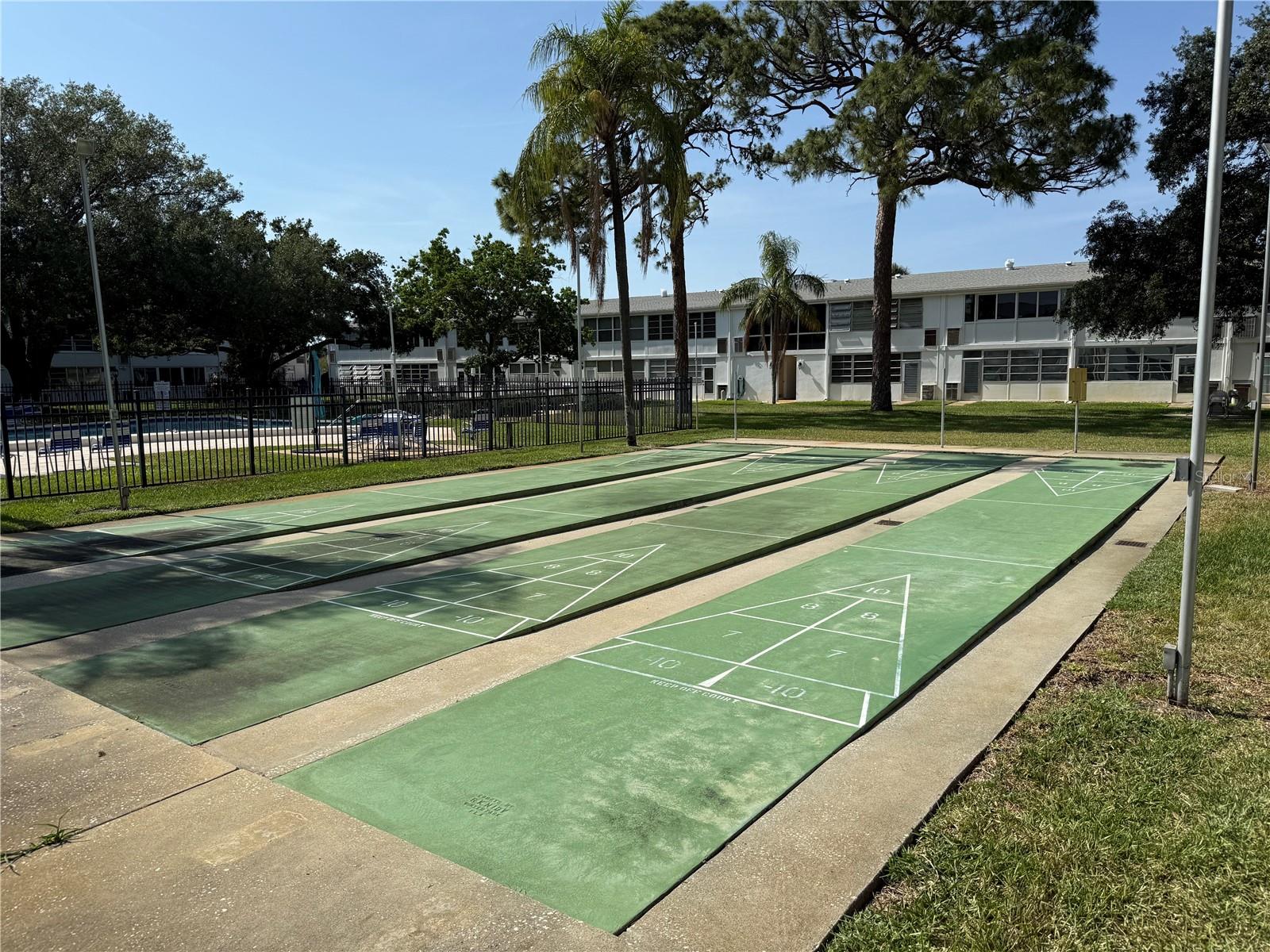 Shuffleboard courts