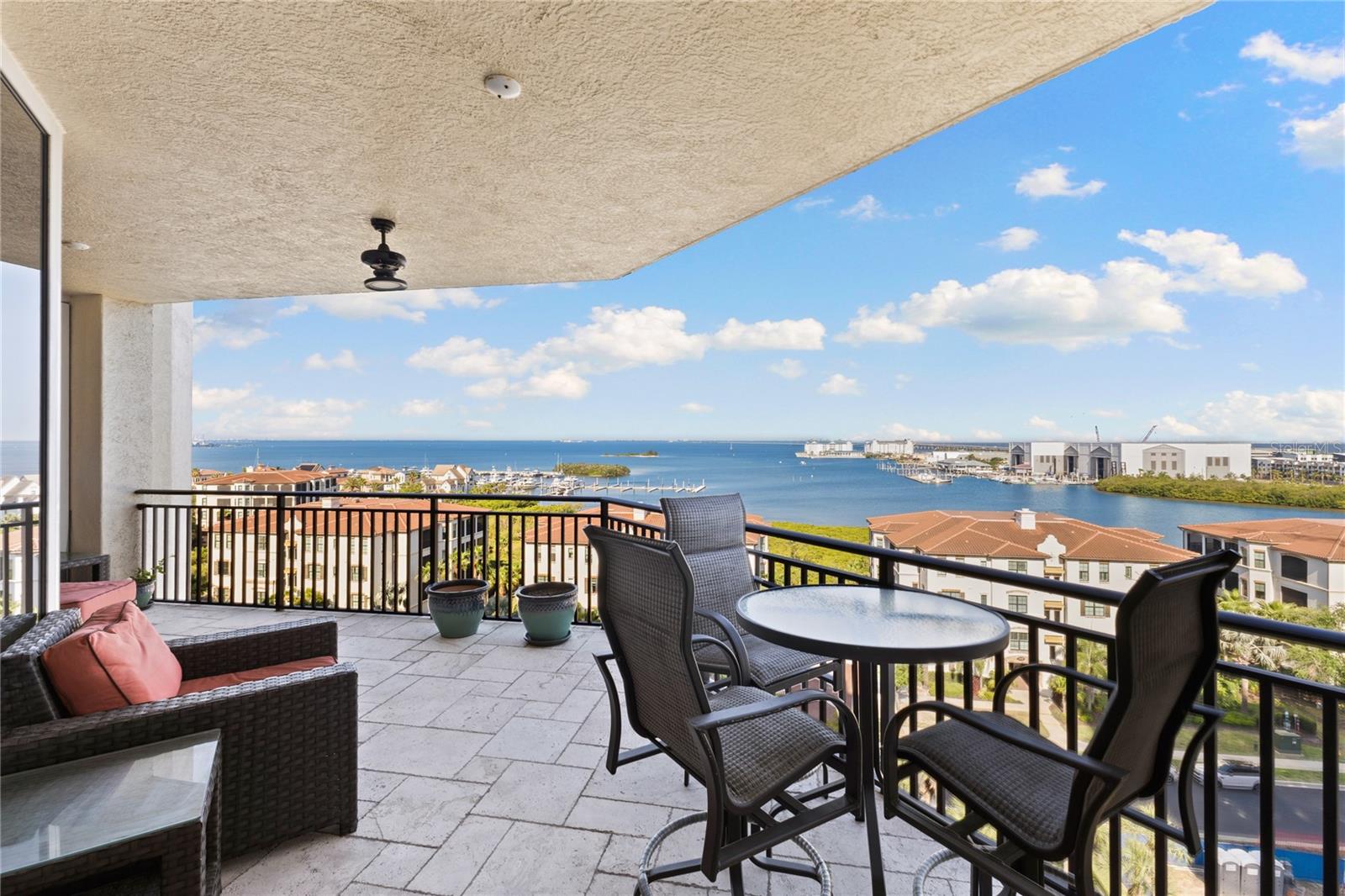 Balcony off of the living room