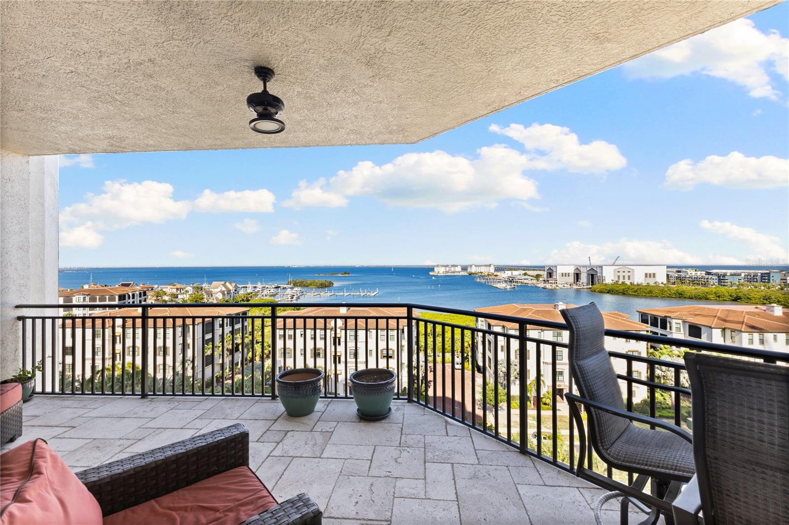 Balcony off of the living room
