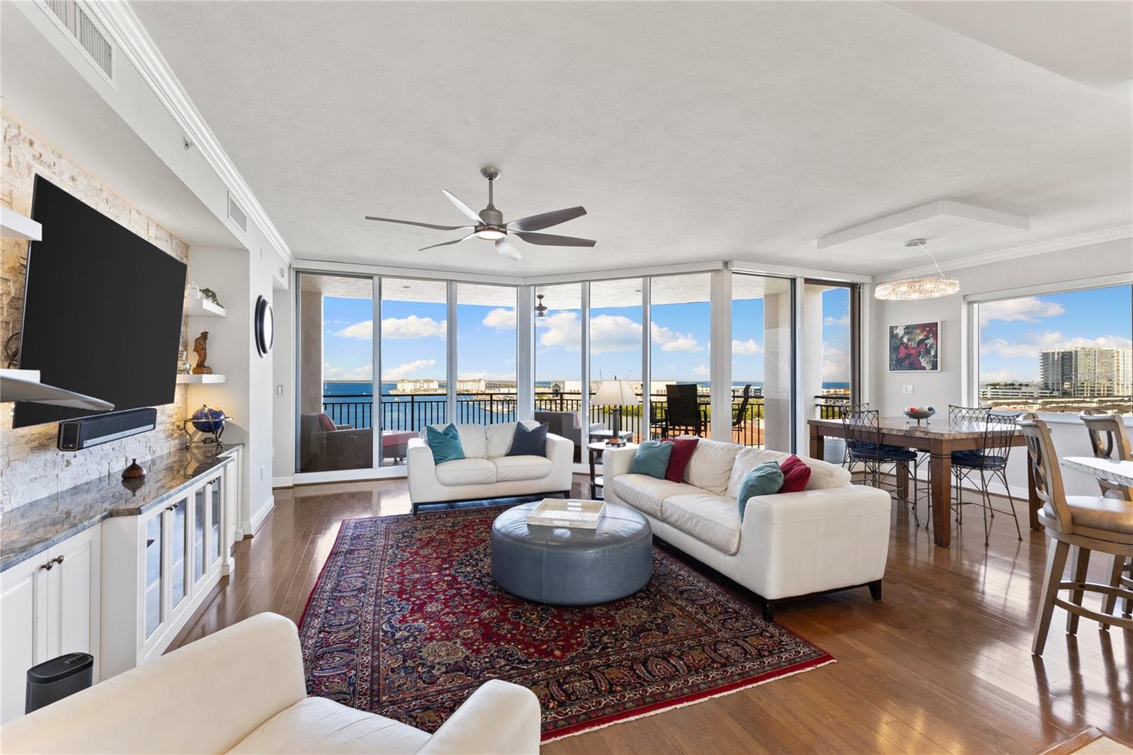 Living Room with private balcony