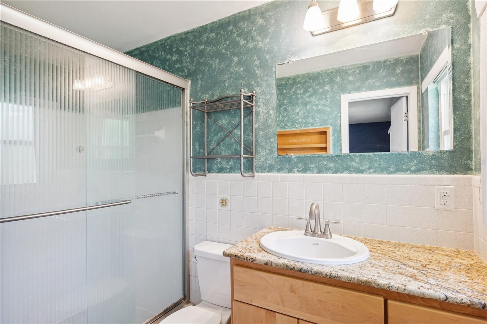 Ensuite bathroom with shower