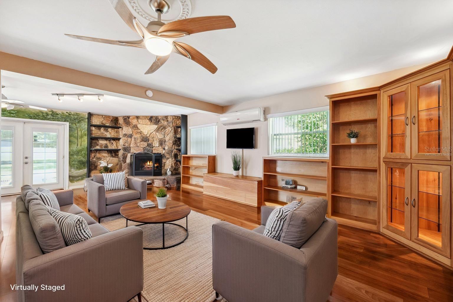 Virtually staged - Open living with lots of natural light