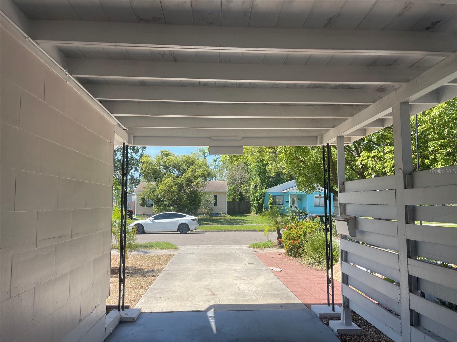 View from Carport