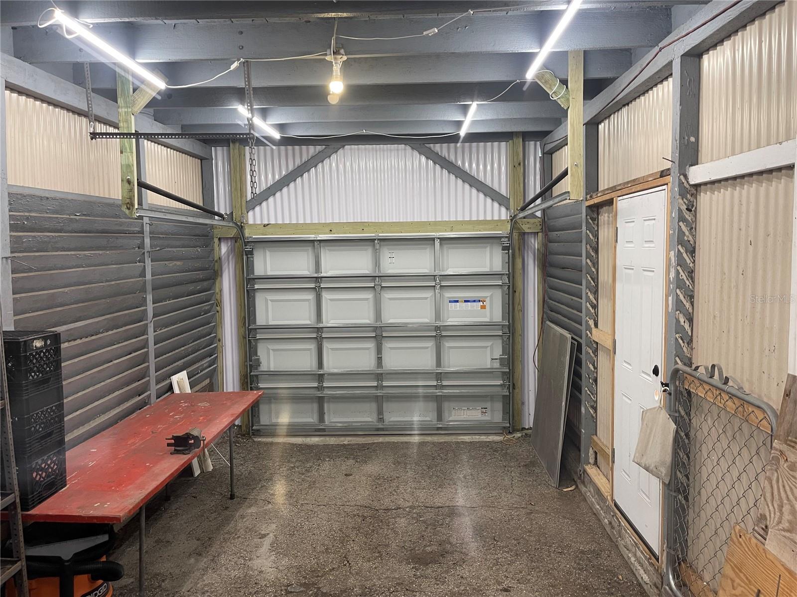 Garage in back of home