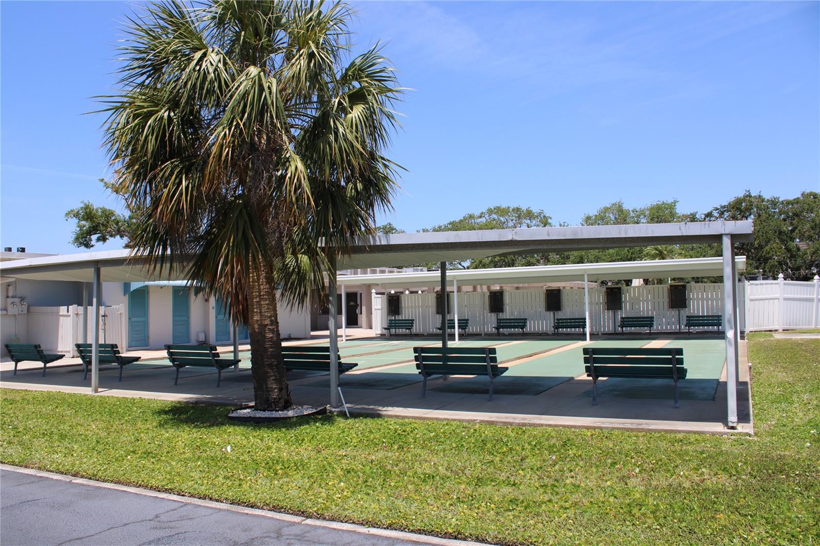 Shuffle board courts