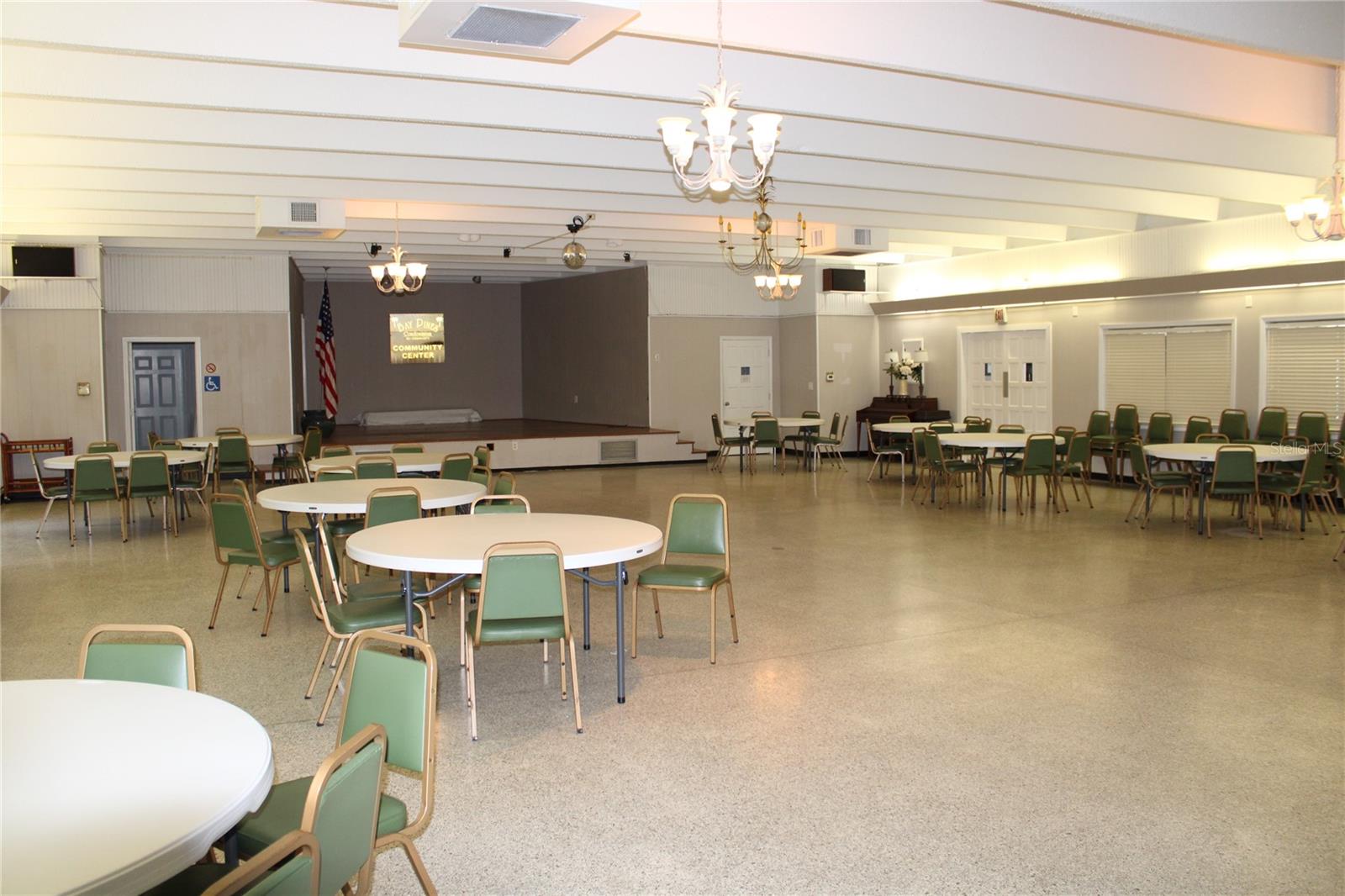 Ball room with stage