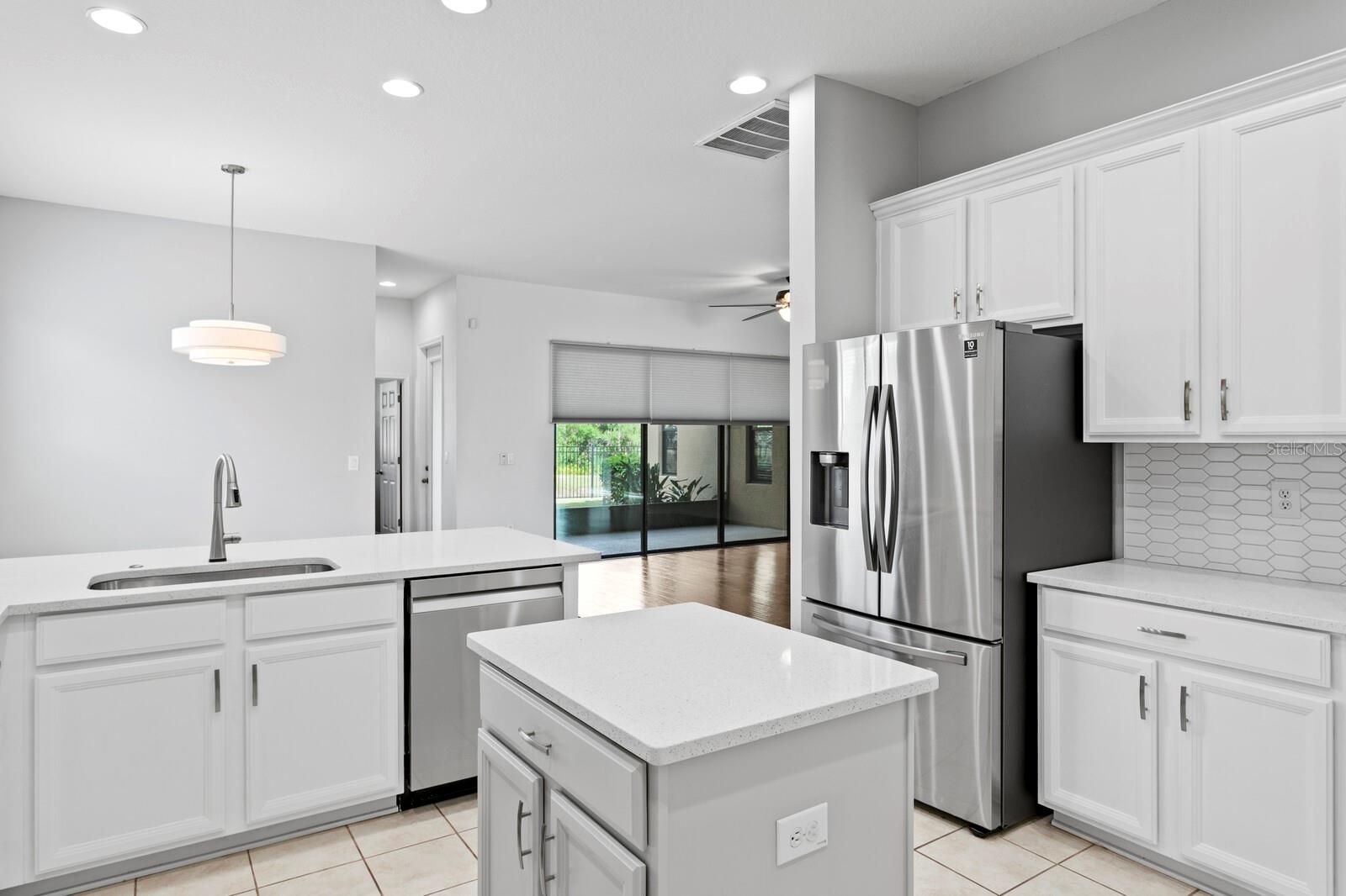Complete set of updated stainless appliances including a brand new dishwasher
