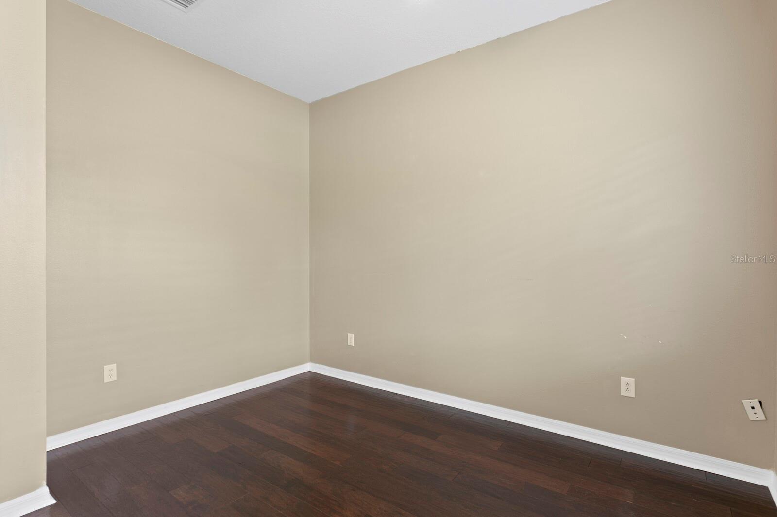 The 1st floor private office can easily have a closet added to make it a true 5th bedroom