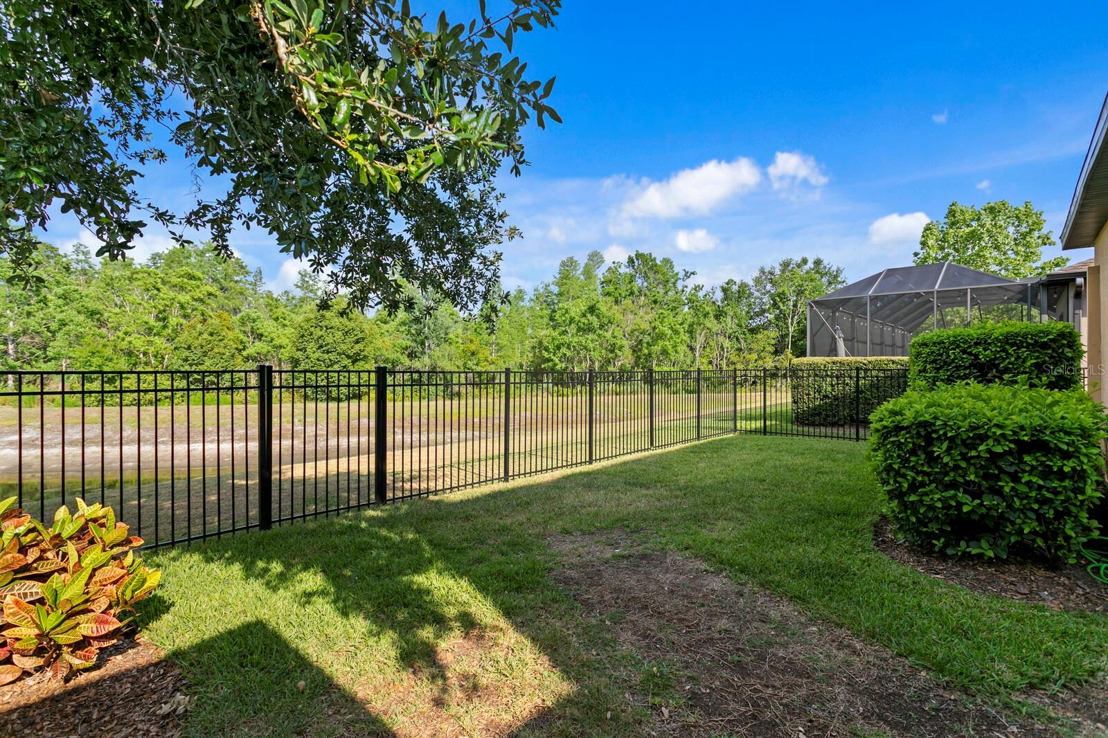 Enjoy the fully-fenced backard