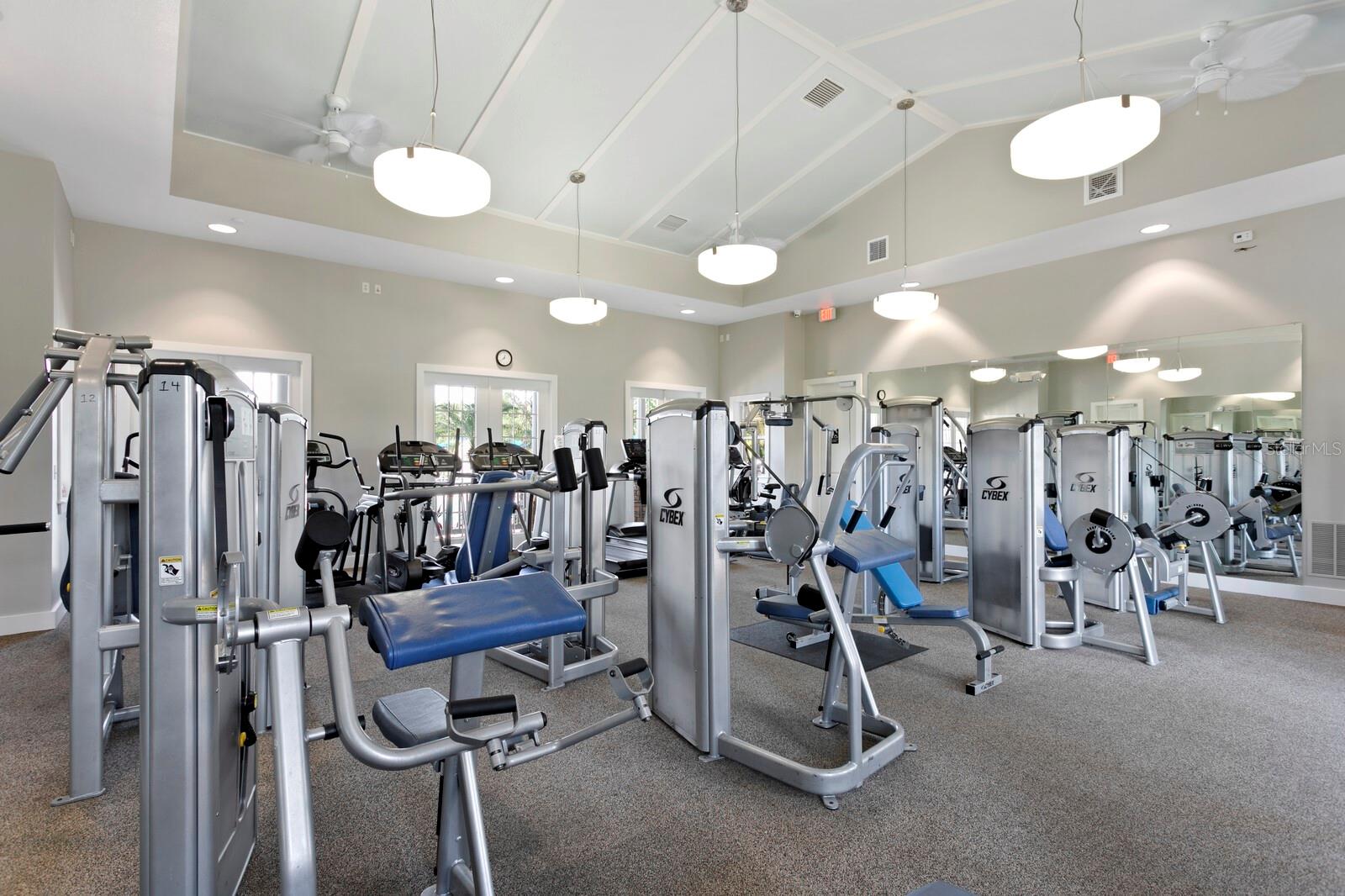 Residents have 24hr access to the private gym