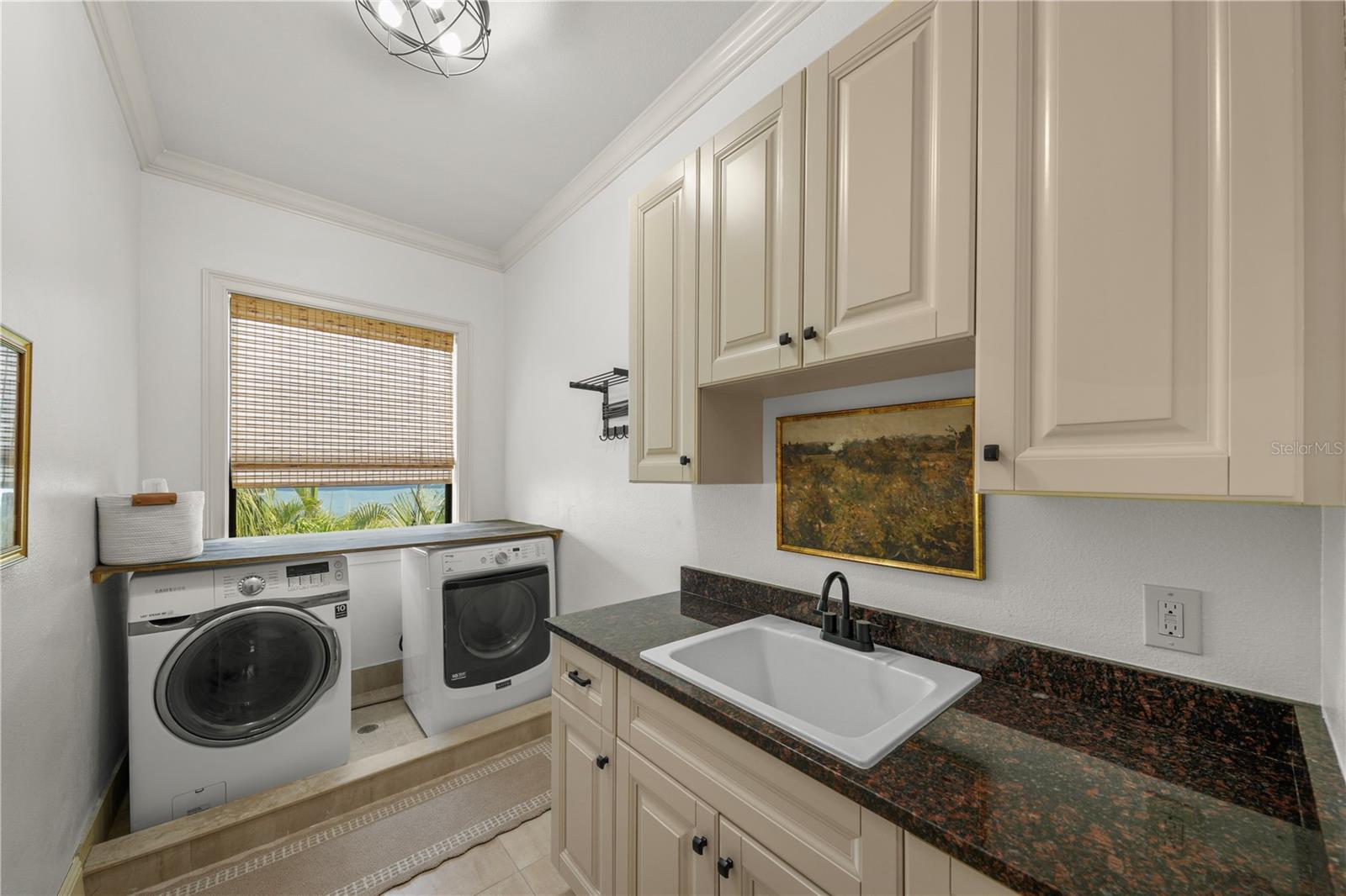 Laundry room is located on second level