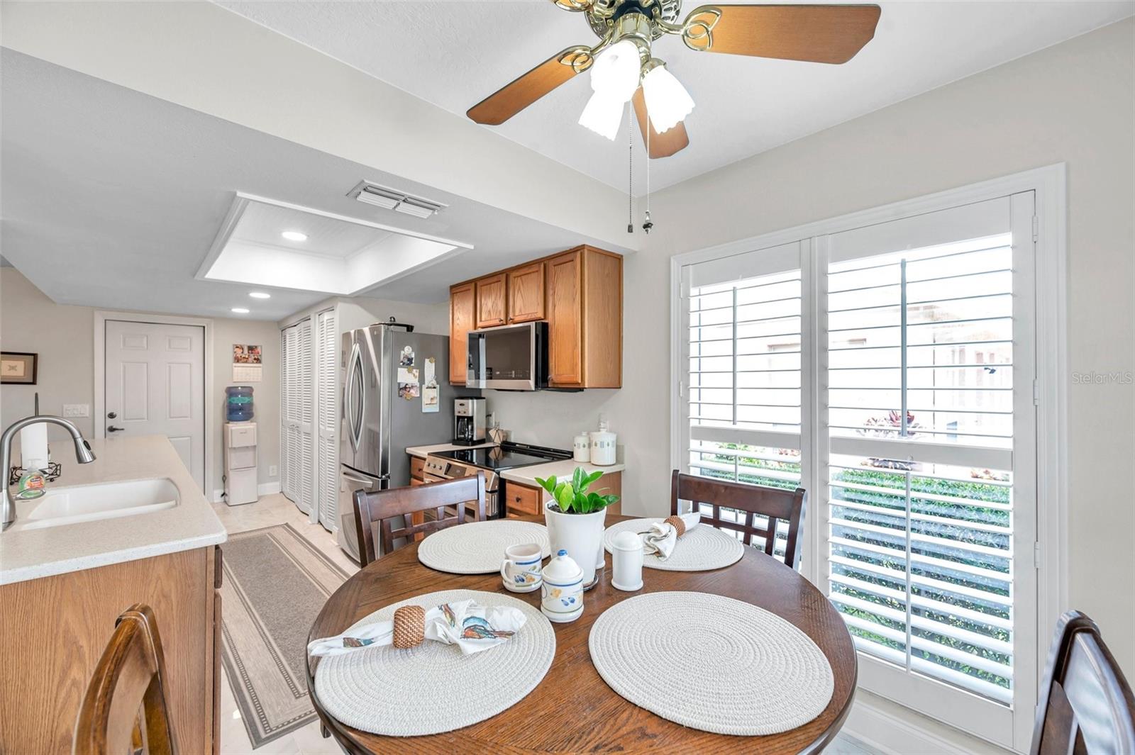 Beautiful Plantation shutters on every window!
