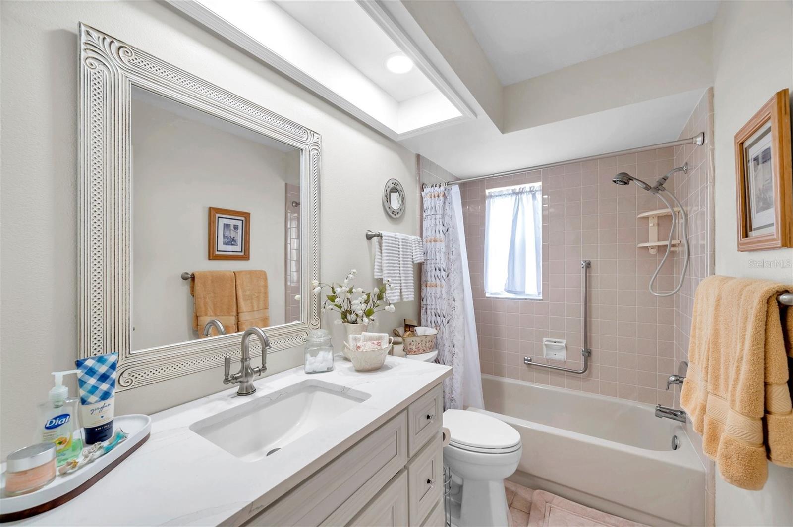 Both baths updated with new vanities