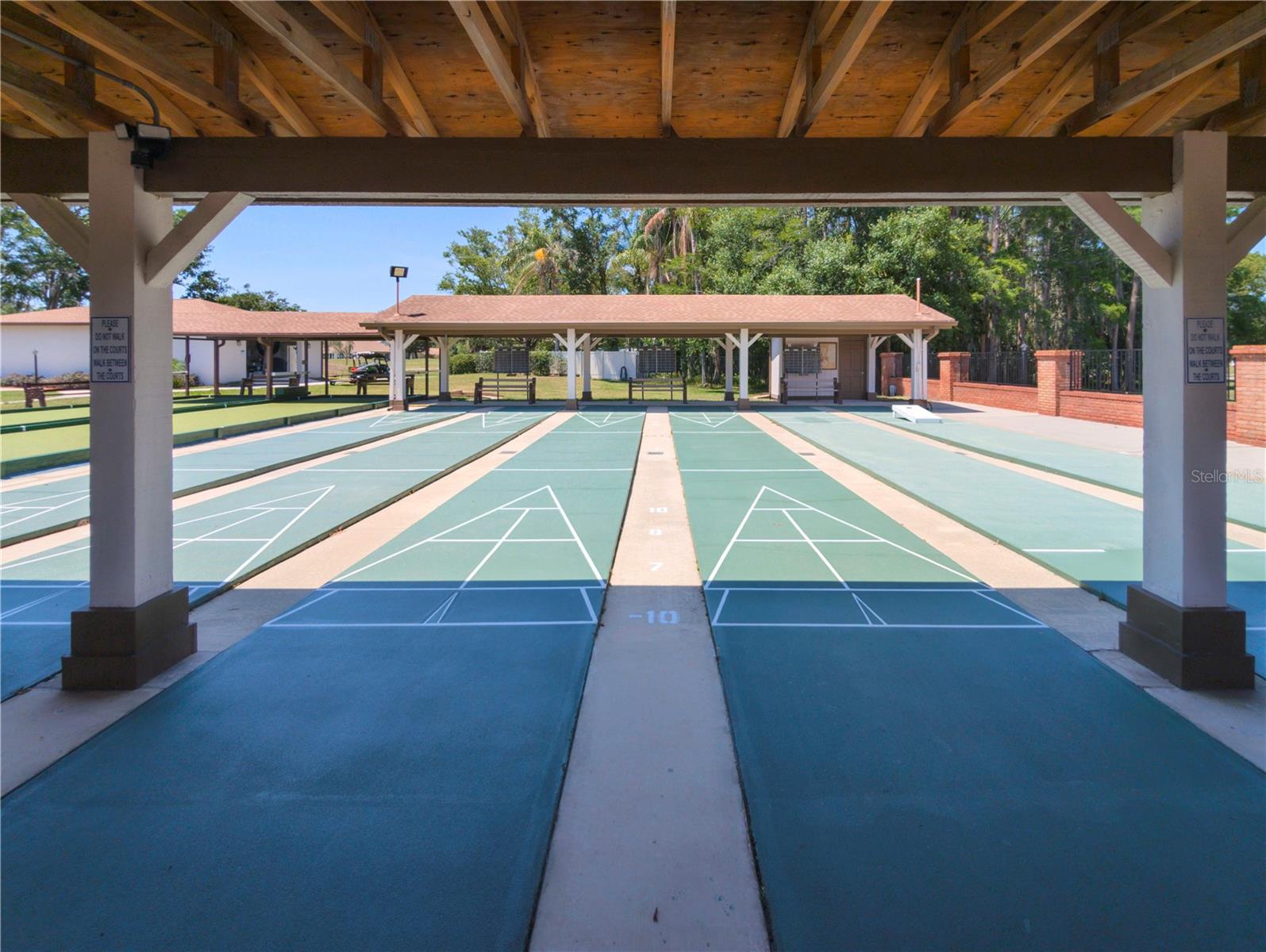 Shuffleboard courts