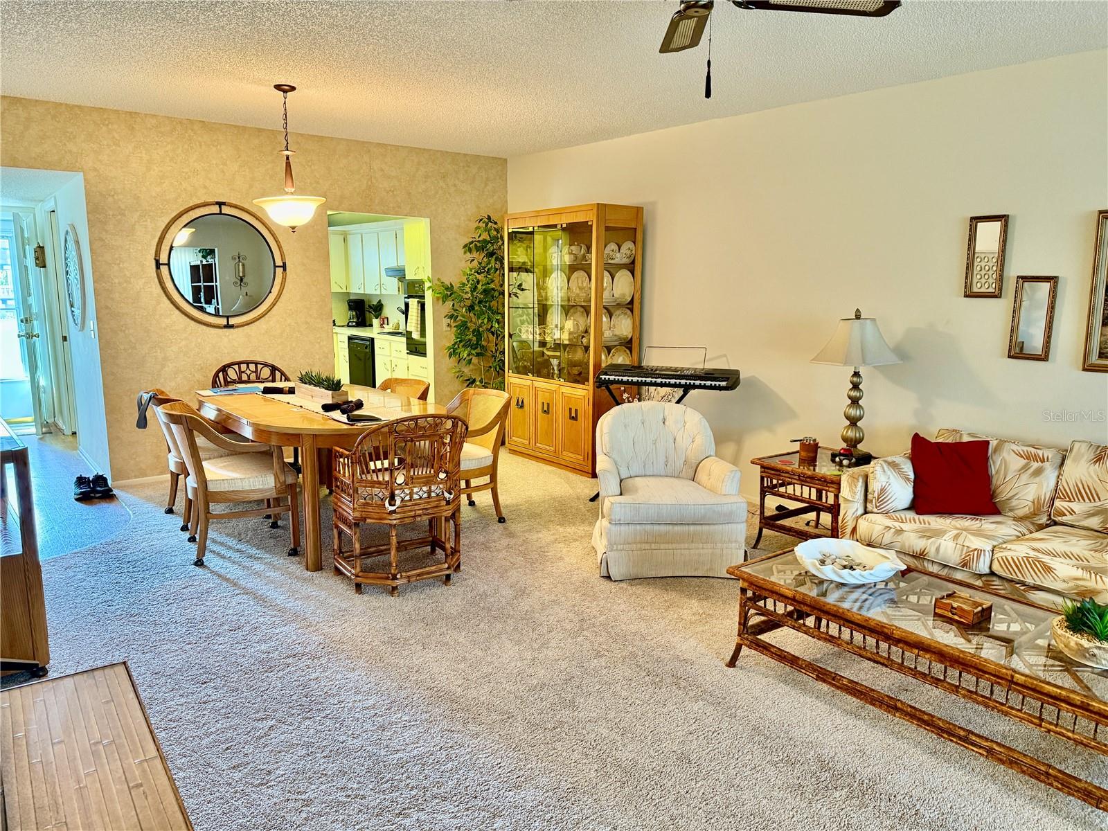 view toward kitchen - through Living Room & Dining Area
