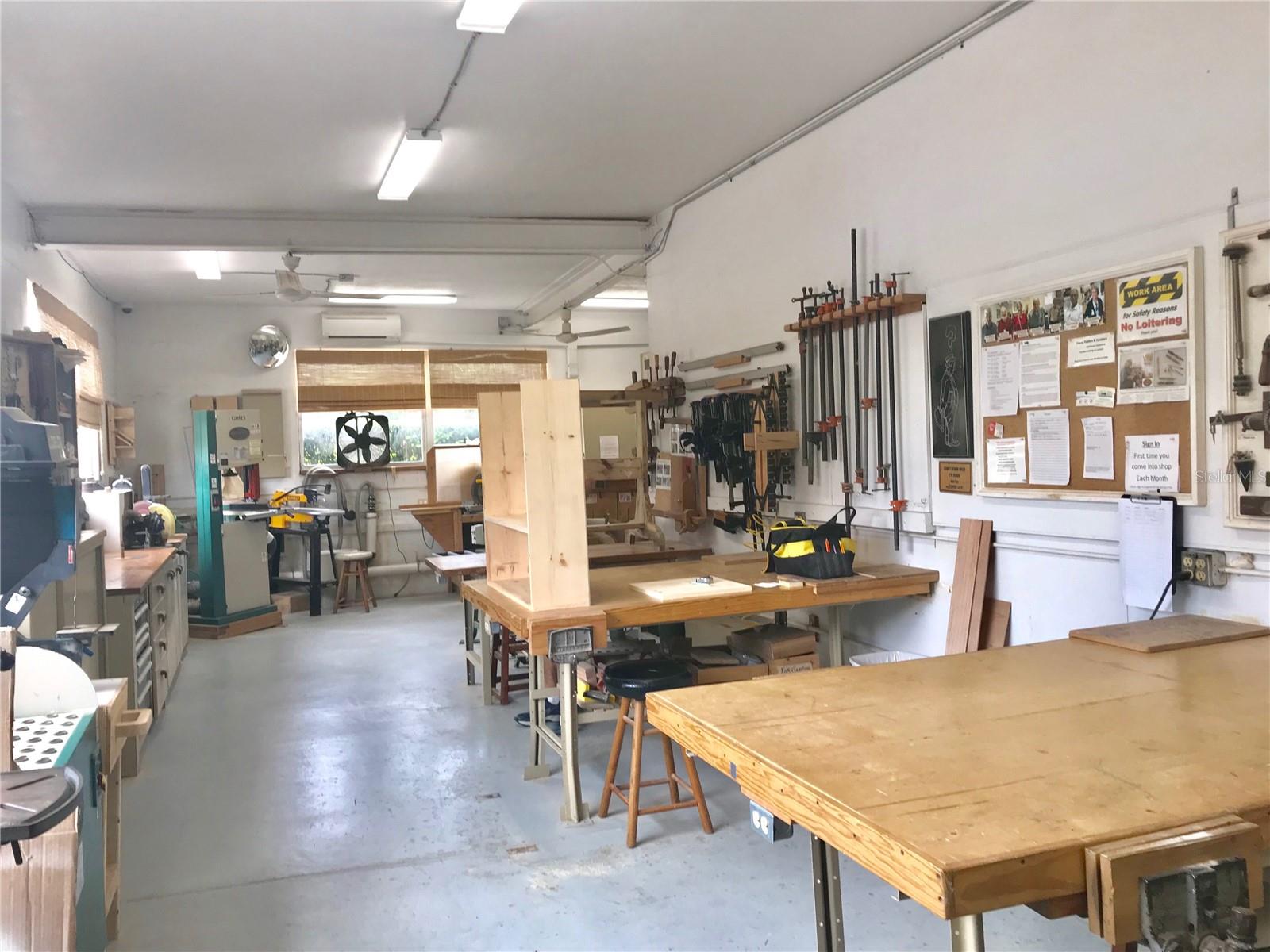Woodworking shop