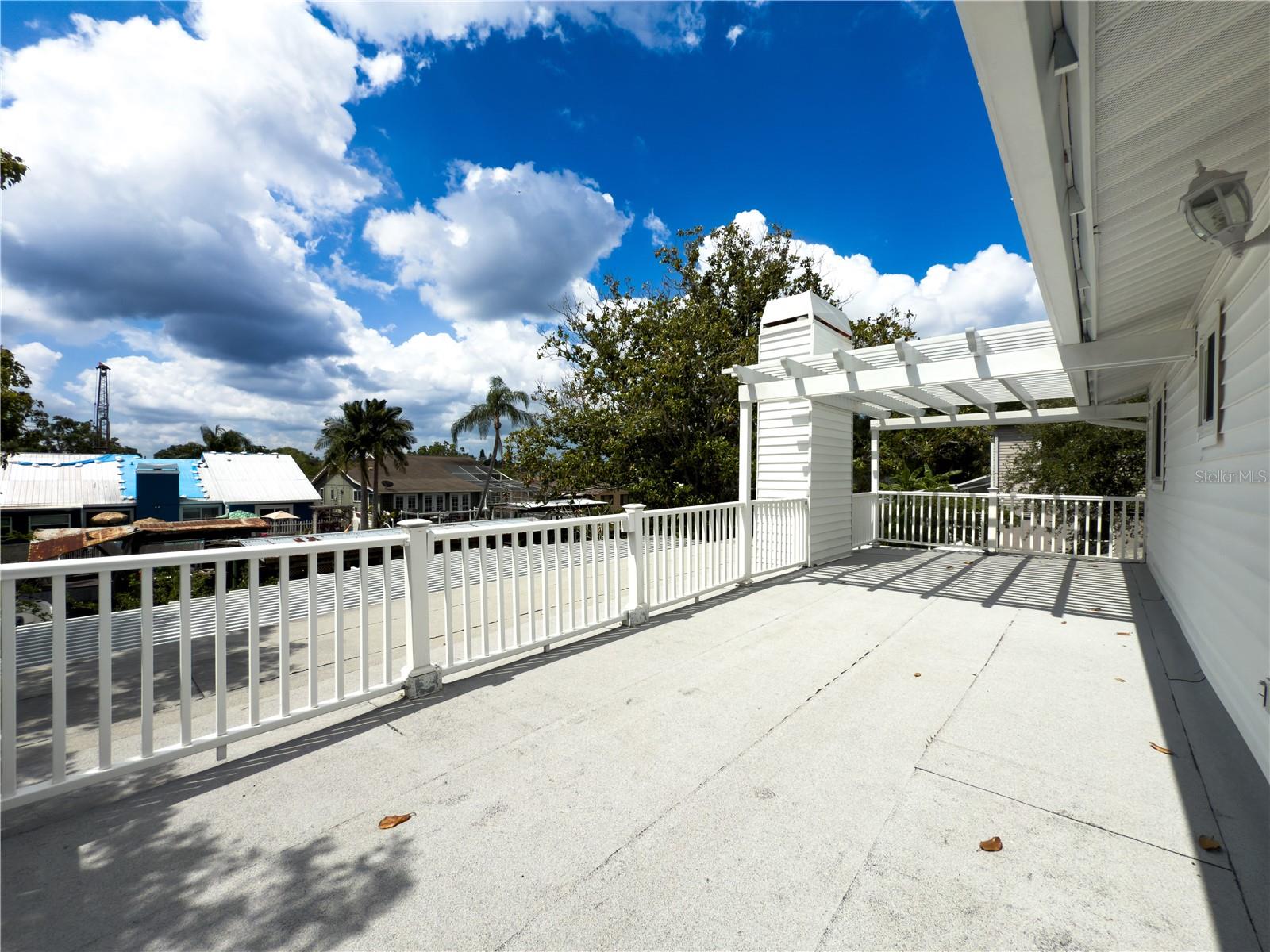 Deck outside the upstairs Primary Bedroom