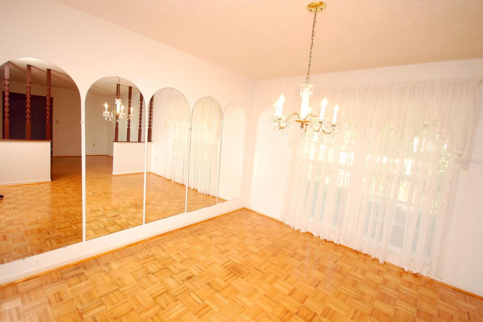 Mirrored Dining Room