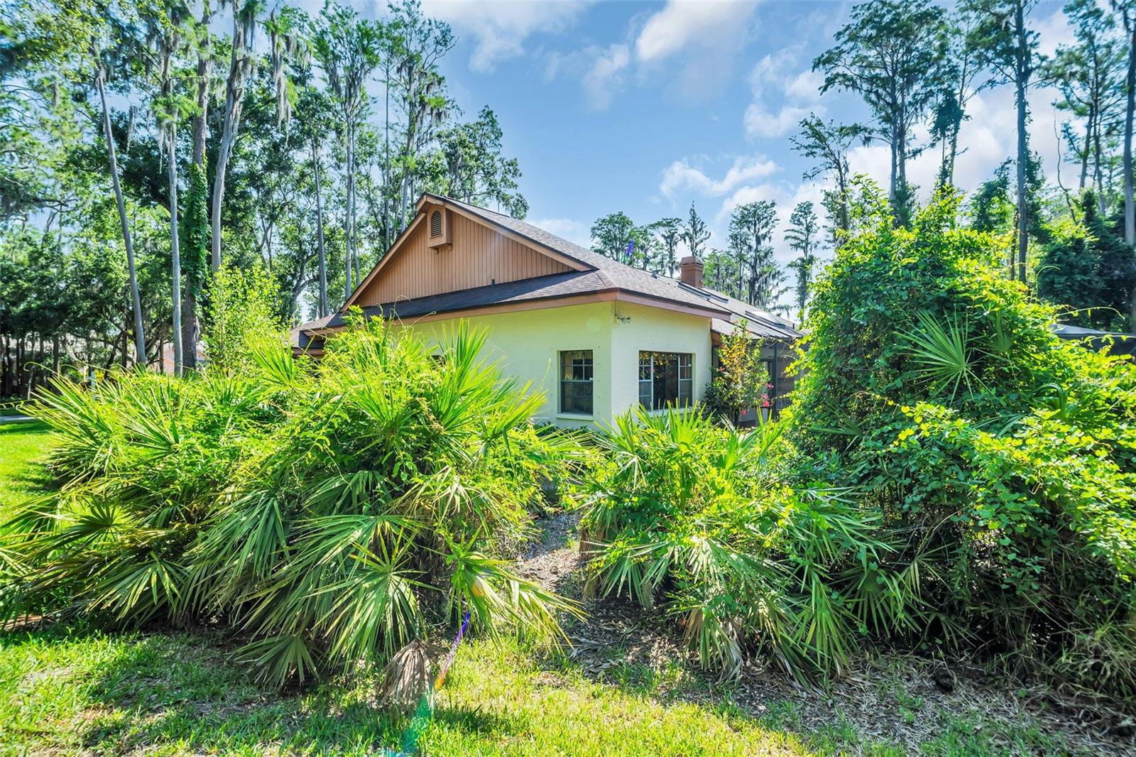 West side of home