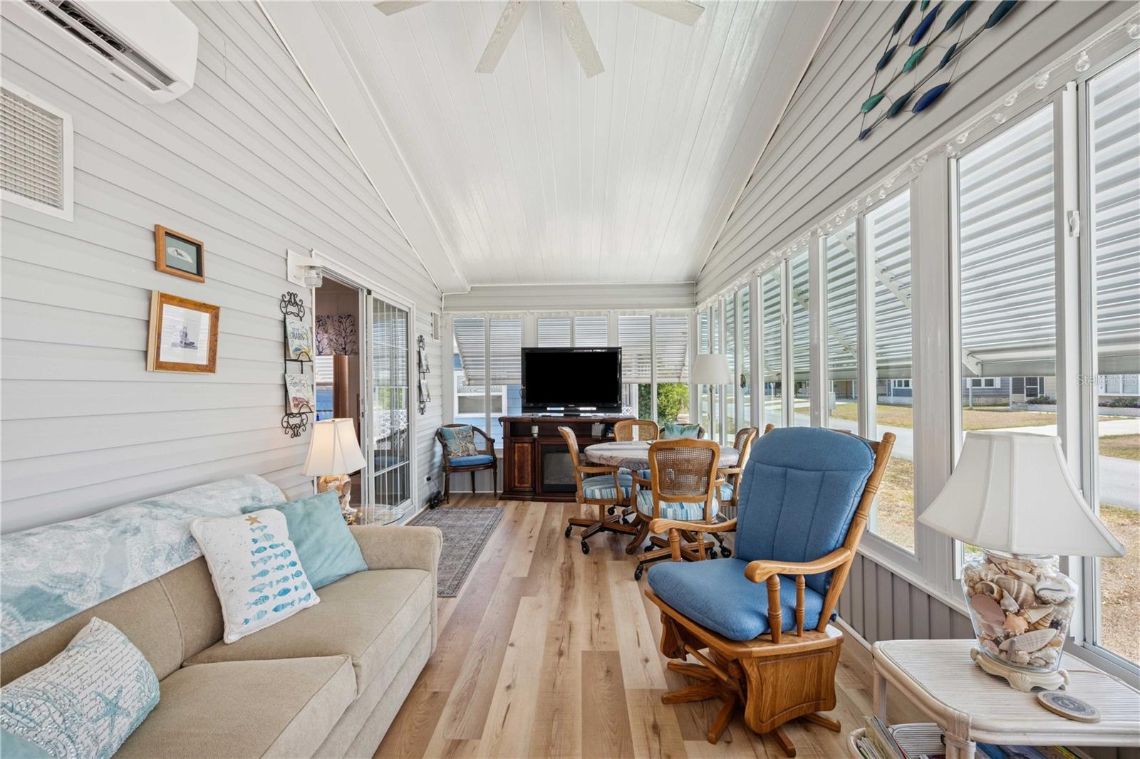 Front heated and cooled Florida room.