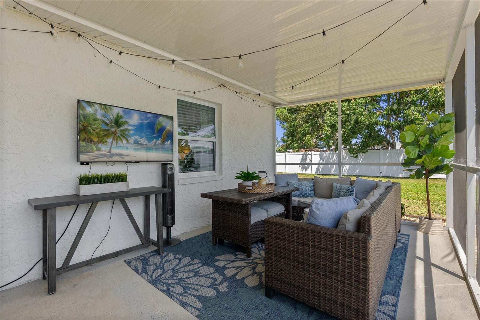Screened in patio