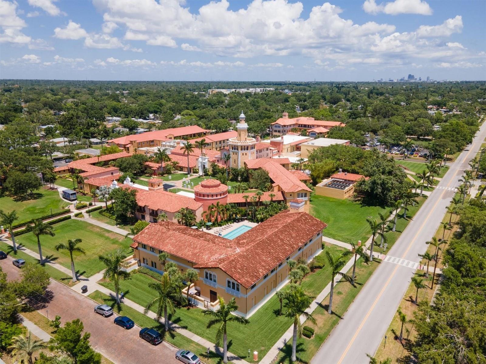 Renowned Stetson Law School across the street